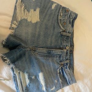 abercrombie and fitch annie high rise short